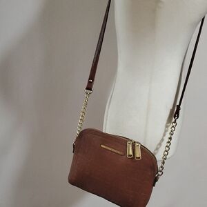 Steve Madden Brown Leather Like Crossbody Bag
